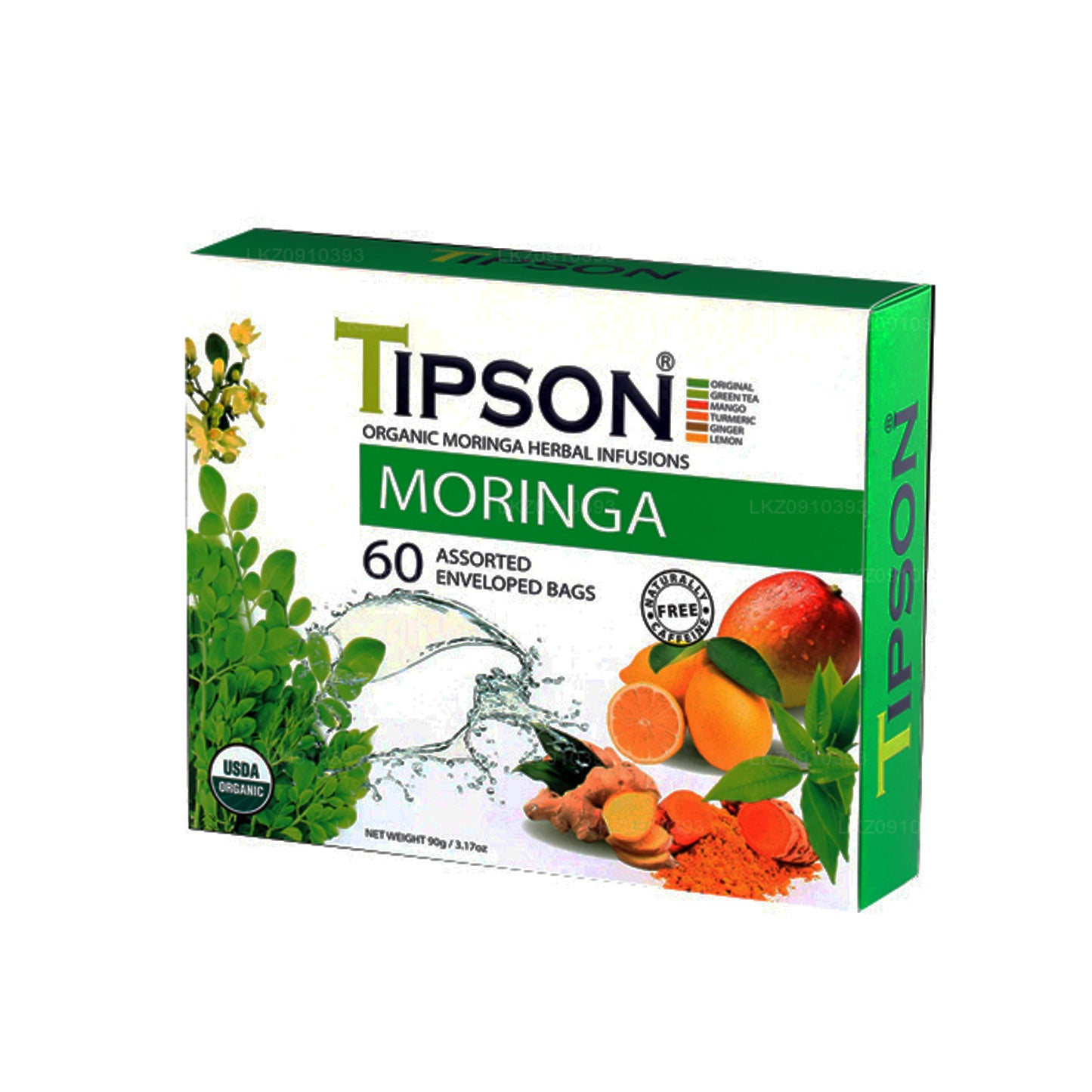 Tipson biologische Moringa geassorteerde thee (90 g)