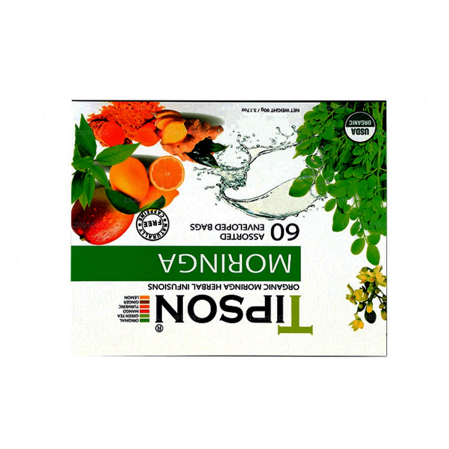 Tipson biologische Moringa geassorteerde thee (90 g)