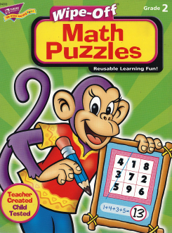 Wipe – Off Math Puzzles Grade 2
