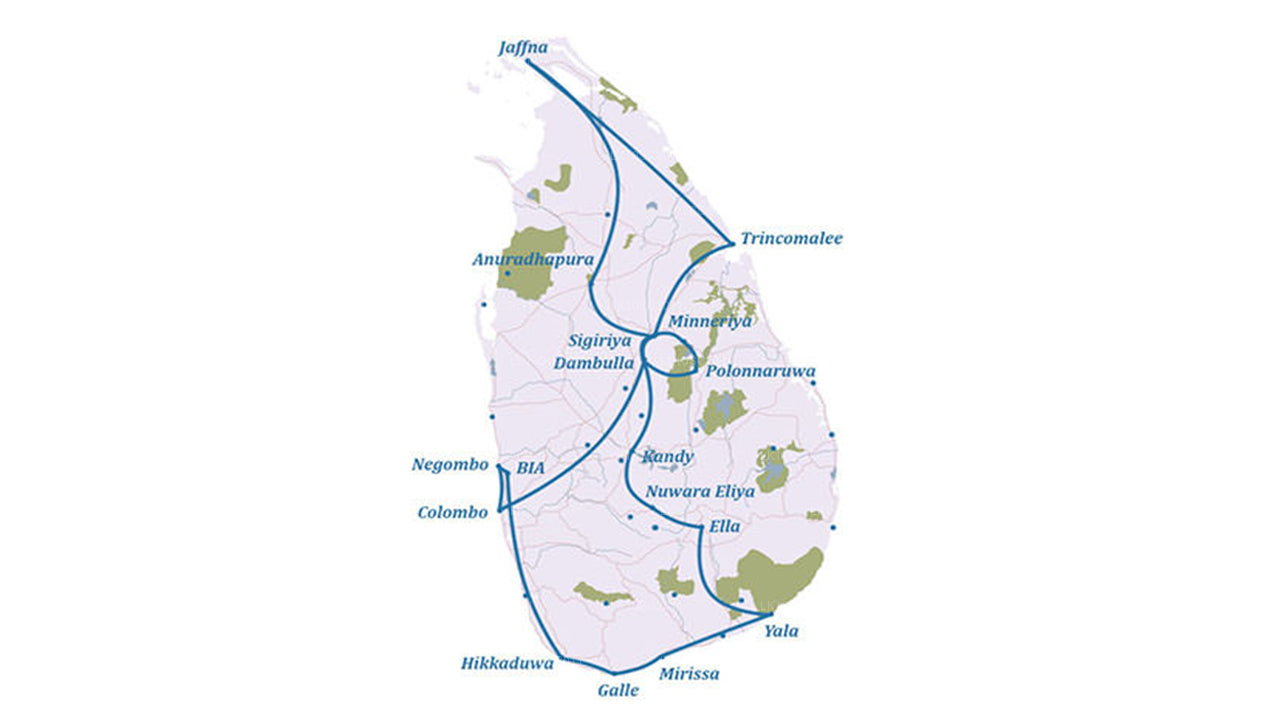 Vertedering op Ceylon (28 dagen)