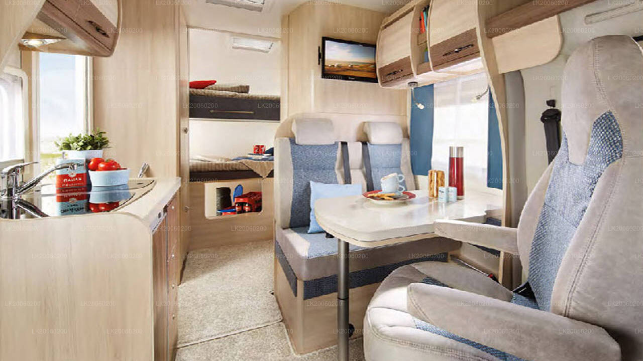 Verhuur van campers met chauffeur (Hobby Siesta A70 GM)