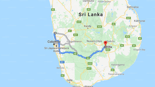 Transfer between Colombo Airport (CMB) and Ella Vallee02, Ella