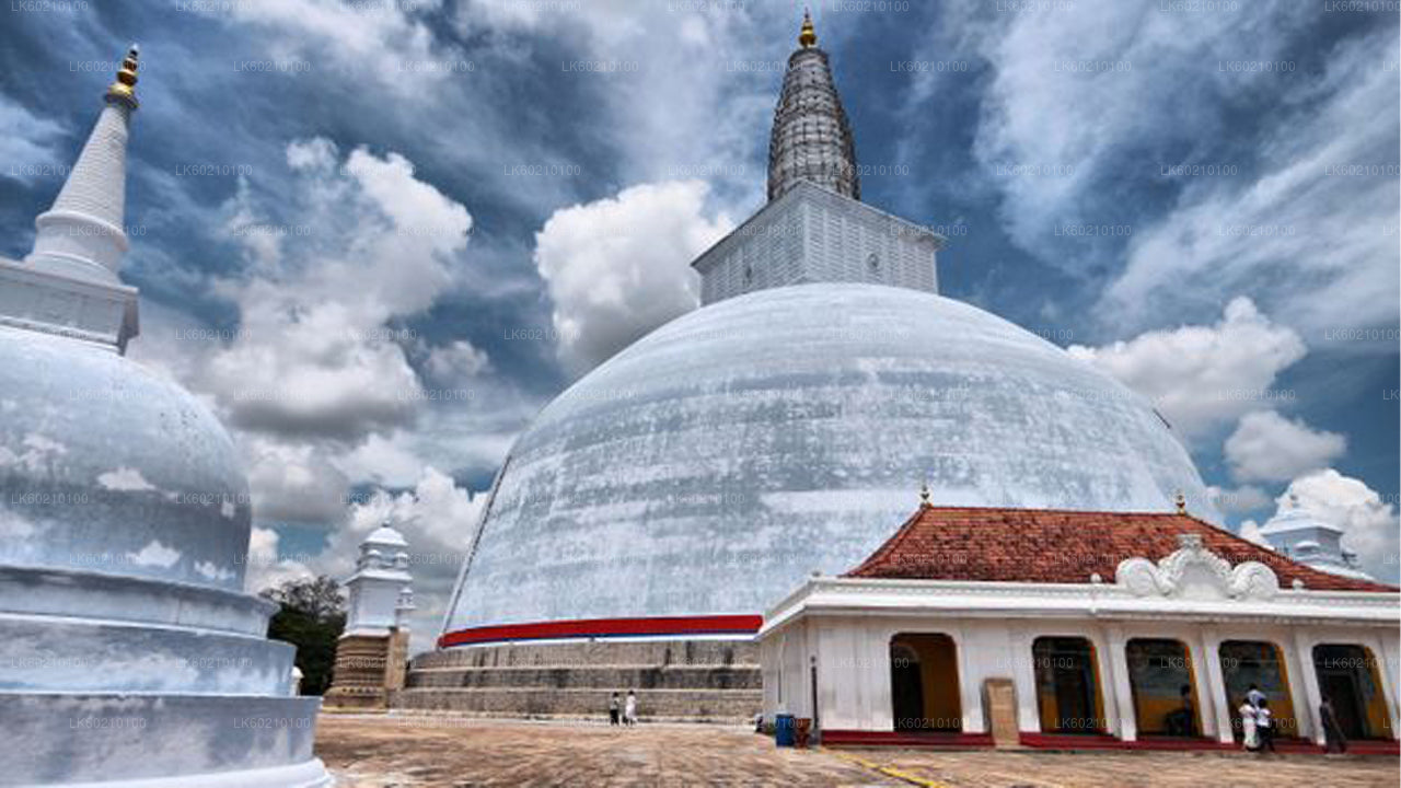 Heilige stad Anuradhapura vanuit Sigiriya