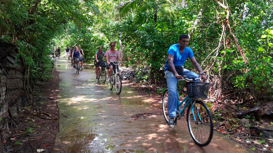 Het platteland per fiets vanuit Galle