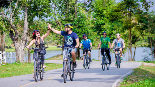 Nederlands fort en stad per fiets vanuit Galle