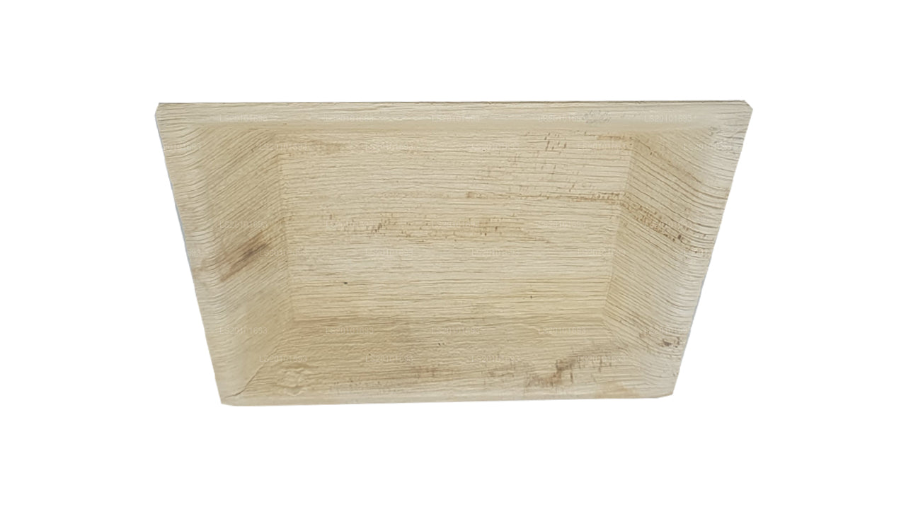 Handgemaakte voedselborden met Areca-bladeren 20 cm x 20 cm (vierkant type)