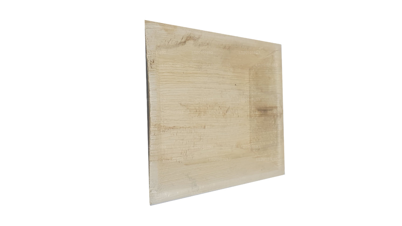 Handgemaakte voedselborden met Areca-bladeren 20 cm x 20 cm (vierkant type)