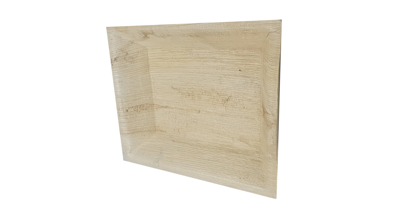 Handgemaakte voedselborden met Areca-bladeren 20 cm x 20 cm (vierkant type)