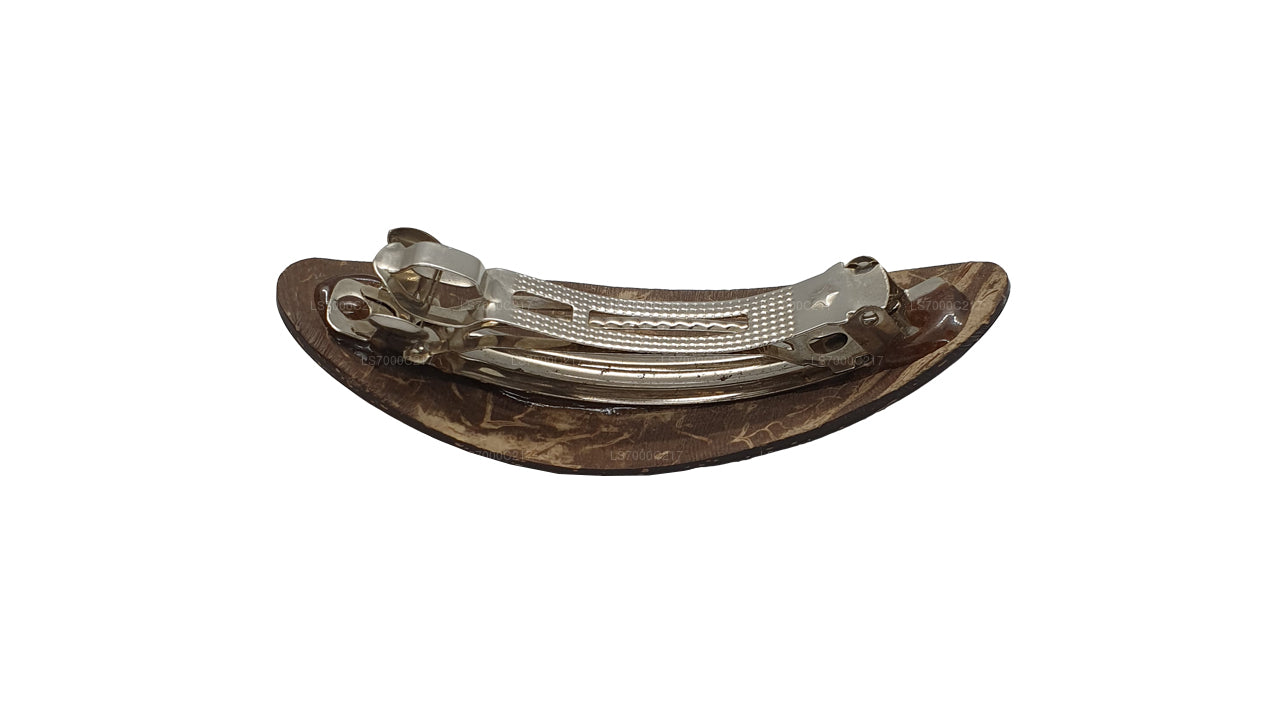 Coconut Shell Hair Clip (Design E)