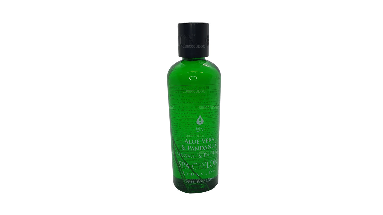 Spa Ceylon Aloë Vera, Pandanus massage- en badolie (150 ml)