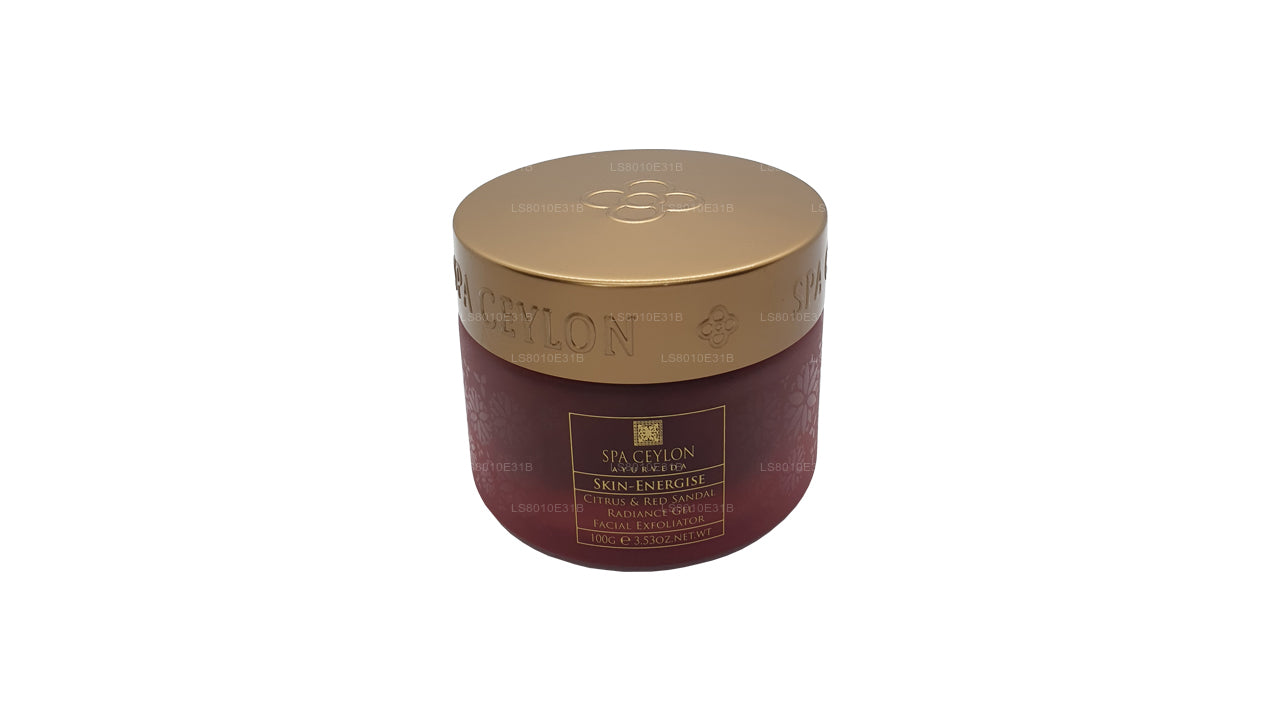 Spa Ceylon Skin Energise Citrus en rode sandaal Radiance Gel gezichtsexfoliator (120 g)