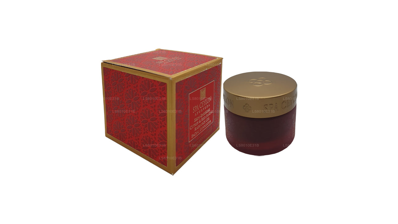 Spa Ceylon Skin Energise Citrus en rode sandaal Radiance Gel gezichtsexfoliator (120 g)