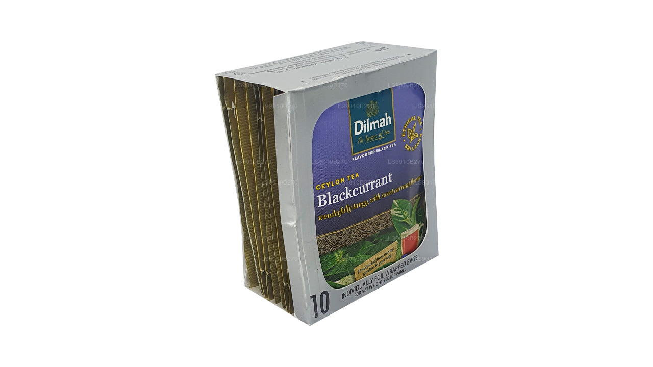 Dilmah Blackcurrent Tea (20 g) 10 individueel in folie verpakte theezakjes