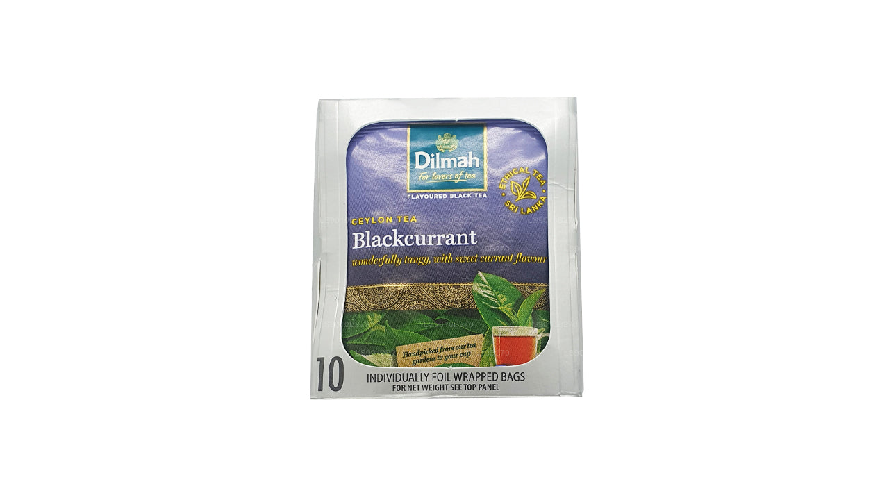 Dilmah Blackcurrent Tea (20 g) 10 individueel in folie verpakte theezakjes