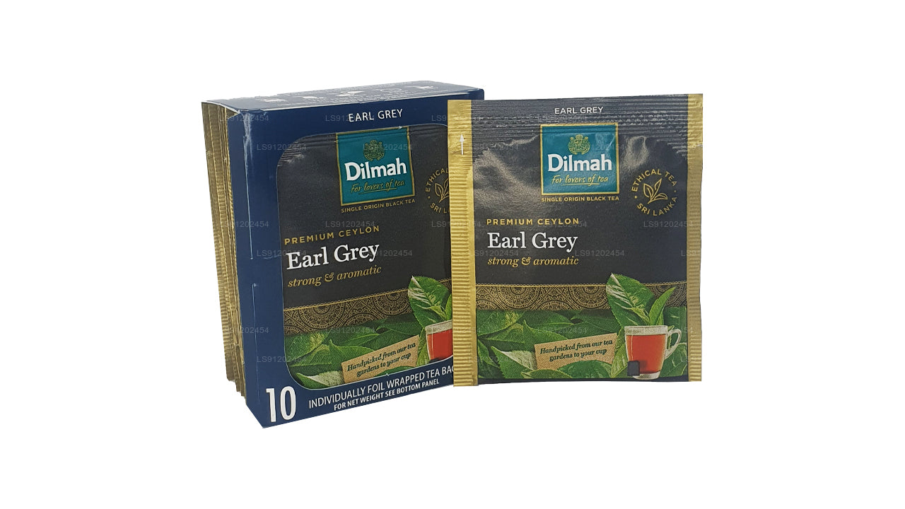 Dilmah Earl Grey Tea (20 g) 10 individueel in folie verpakte theezakjes