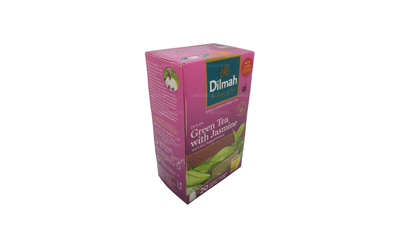Dilmah Ceylon groene thee met jasmijn (40 g) 20 theezakjes