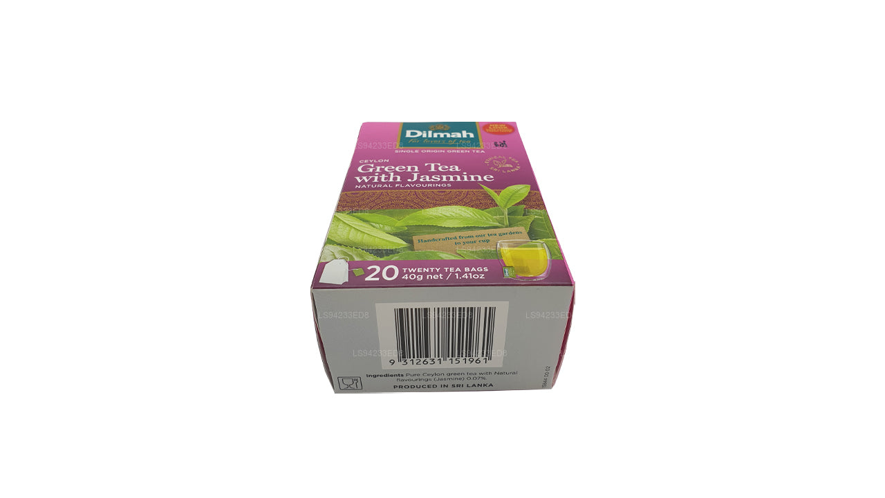 Dilmah Ceylon groene thee met jasmijn (40 g) 20 theezakjes