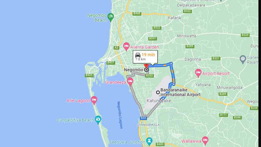 Privévervoer van Negombo City naar Colombo Airport (CMB)